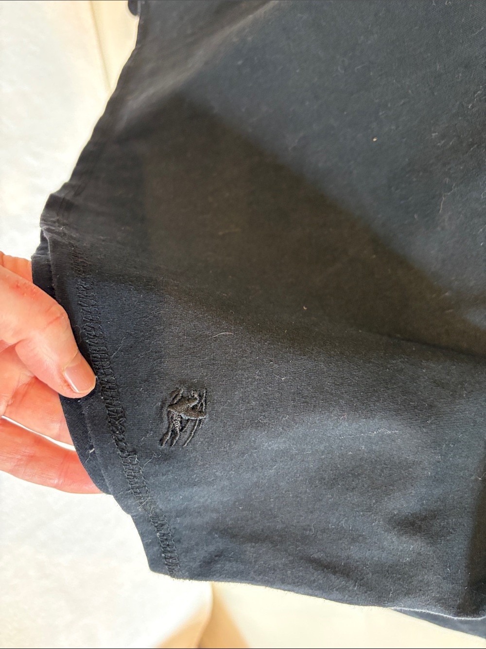 Burberry Black Long Sleeve Top with Iconic Check Elbow Patches - Picture 3 of 4